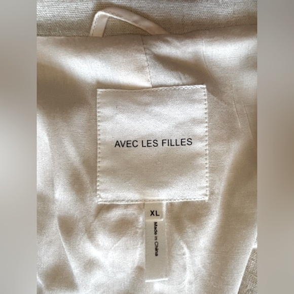 Unstructured Linen Blend Blazer - Picture 4 of 8